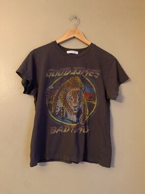 Daydreamer Good Times Bad Times Records T-Shirt Women's Size Small Graphic Tiger